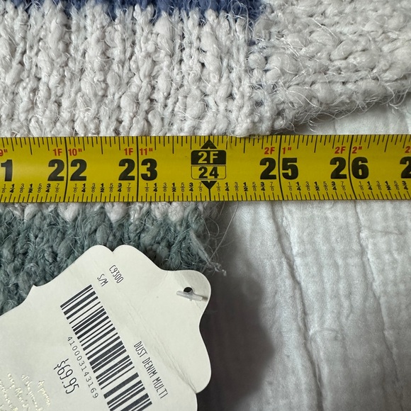 NWT ALTAR’D State Color Block Striped Soft V-Neck sweater; Size S/M - Picture 3 of 7